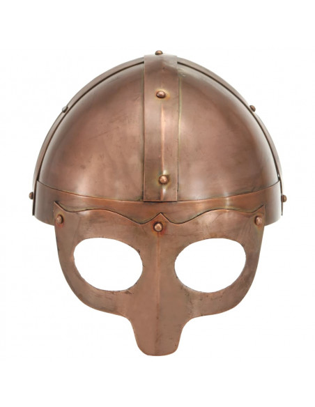 Elmo Vichingo Antico Replica LARP Rame in Acciaio