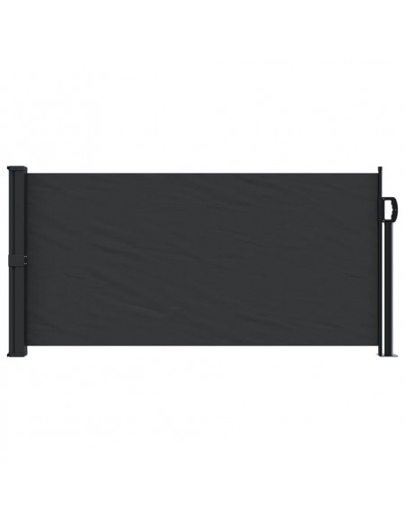 Tenda da Sole Laterale Retrattile Nera 100x500 cm