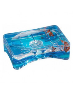 Porta sapone appoggio Gedy PY118900300 PYXIS Trasparente decorato