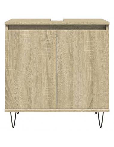 Mobile da Bagno Rovere Sonoma 58x33x60 cm in Legno Multistrato
