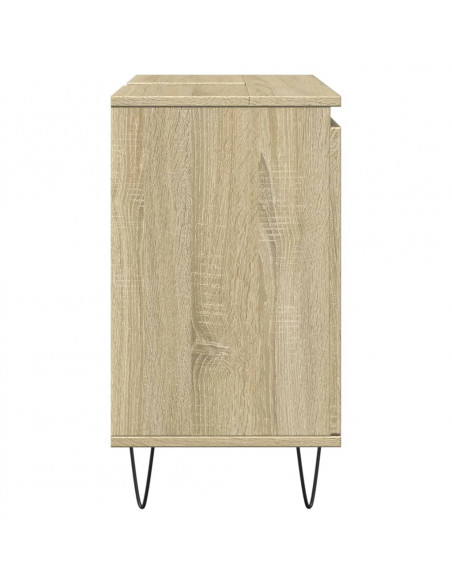 Mobile da Bagno Rovere Sonoma 58x33x60 cm in Legno Multistrato