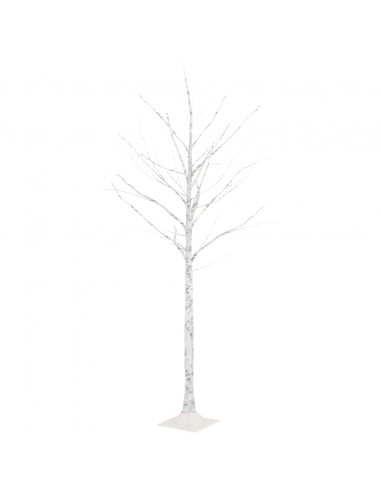 Betulla con LED Bianco Caldo 96 LED 180 cm