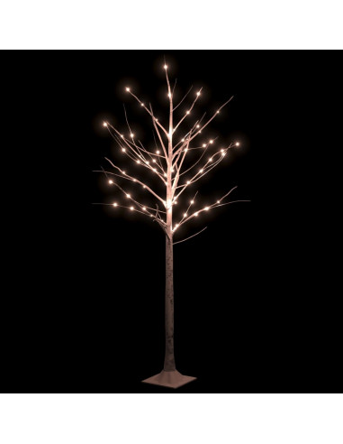 Betulla con LED Bianco Caldo 96 LED 180 cm