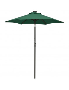 Ombrellone con LED Verde 200x211 cm in Alluminio 2