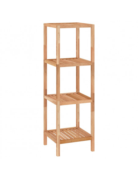 Scaffale da Bagno 36x36x112 cm in Legno Massello di Noce