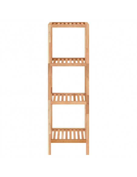 Scaffale da Bagno 36x36x112 cm in Legno Massello di Noce