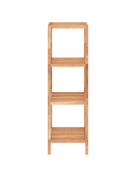 Scaffale da Bagno 36x36x112 cm in Legno Massello di Noce