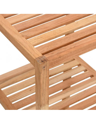 Scaffale da Bagno 36x36x112 cm in Legno Massello di Noce