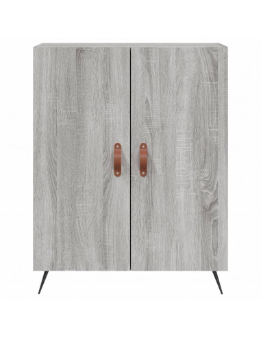 Credenza Grigio Sonoma 69,5x34x180 cm in Legno Multistrato