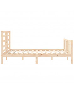 Giroletto con Testiera 160x200 cm in Legno Massello 2