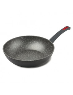 Padella Ghidini Cipriano 2255 VIVÃ Wok Grigio e Rosso
