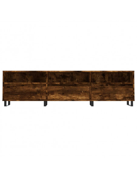 Mobile Porta TV Rovere Fumo 150x30x44,5 cm in Legno Multistrato
