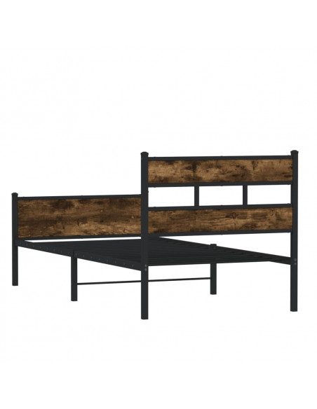 Giroletto senza Materasso Rovere Fumo 75x190 cm in Truciolato