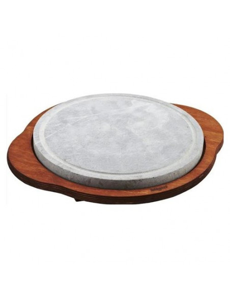 Piastra ollare Bisetti 99011 Rotonda con Base Legno WengÃ¨