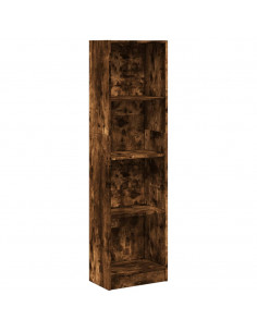 Libreria Rovere Fumo 40x24x176 cm in Legno Multistrato 2