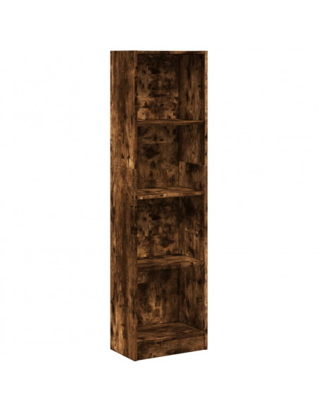 Libreria Rovere Fumo 40x24x176 cm in Legno Multistrato