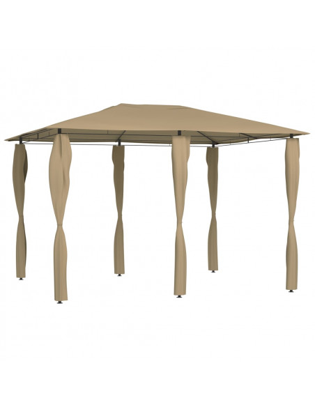 Gazebo con Montanti Rivestiti 3x4x2,6 m Talpa 160 g/m²