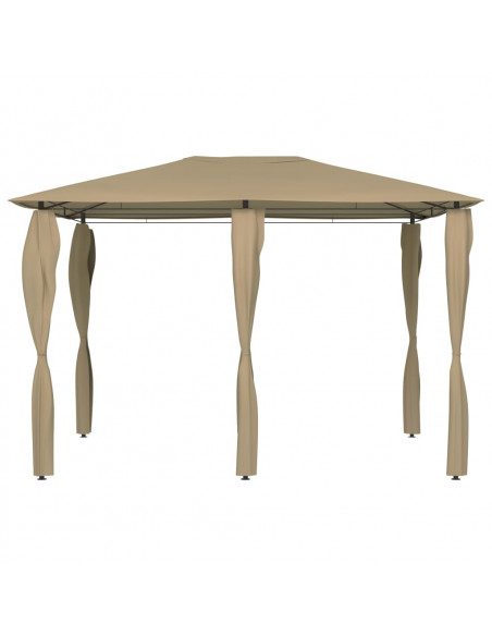 Gazebo con Montanti Rivestiti 3x4x2,6 m Talpa 160 g/m²