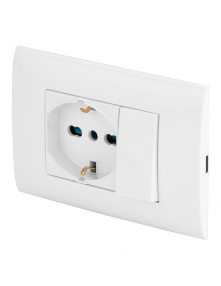 Placca elettrica Poly Pool PP6095X Bianco