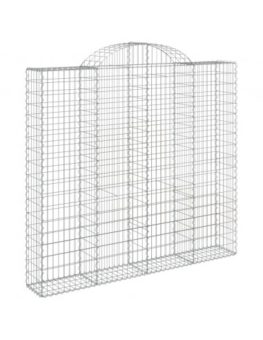 Cesti Gabbioni ad Arco 12 pz 200x50x180/200 cm Ferro Zincato