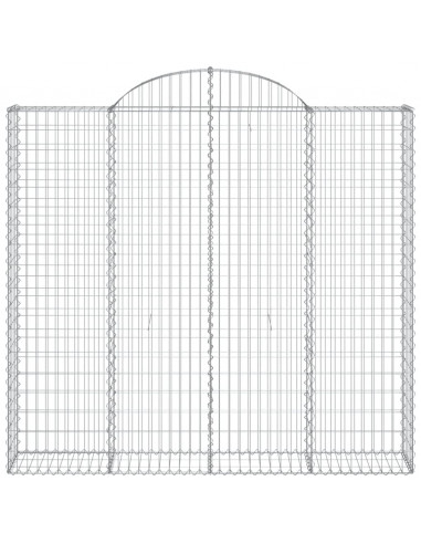 Cesti Gabbioni ad Arco 12 pz 200x50x180/200 cm Ferro Zincato