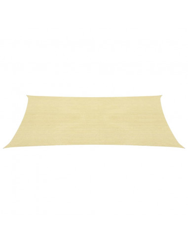 Parasole a vela HDPE Quadrato 3,6x3,6 m Beige