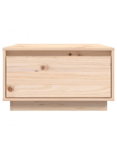 Tavolino da Salotto 55x56x32 cm Legno Massello di Pino