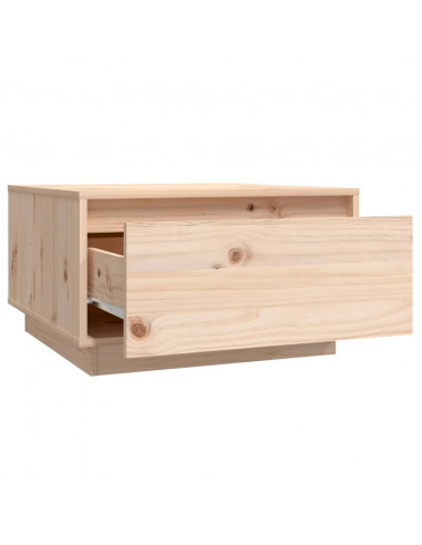 Tavolino da Salotto 55x56x32 cm Legno Massello di Pino