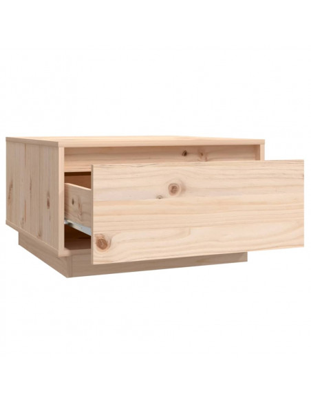 Tavolino da Salotto 55x56x32 cm Legno Massello di Pino