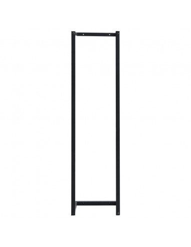 Portasciugamani da Terra Nero 25x20x95 cm Ferro