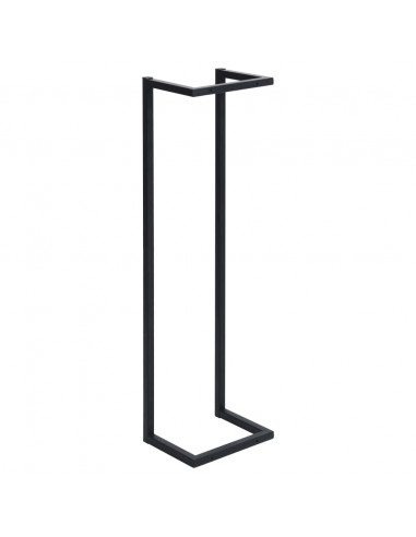 Portasciugamani da Terra Nero 25x20x95 cm Ferro