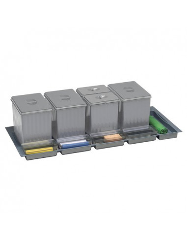 Pattumiera incasso Gollinucci SISTEMA 900 917 Grigio