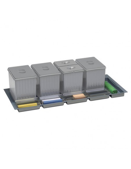 Pattumiera incasso Gollinucci SISTEMA 900 917 Grigio