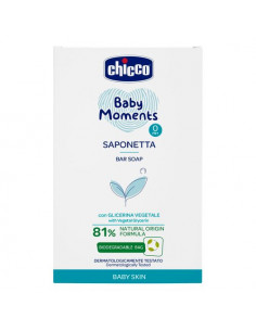 Sapone bambini Chicco 00010398000000 BABY MOMENTS Solido per Le Mani
