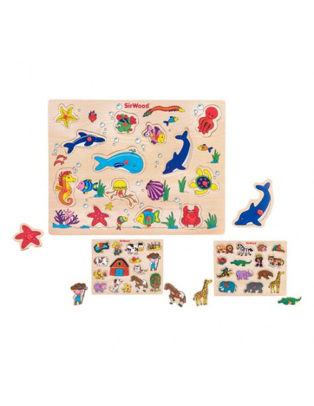 Puzzle Globo 41543 SIR WOOD Fantasy Assortito