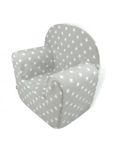 Poltroncina bimbo Baby Idea 56855GR Sfoderabile Stelle grigio