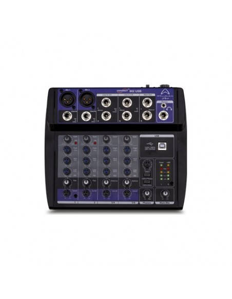 Mixer disc jockey Wharfedale 4401165 CONNECT 802 Usb Nero Nero