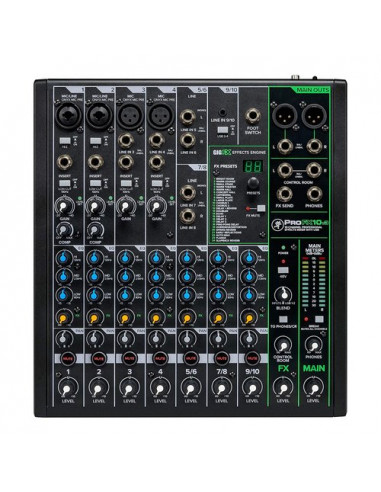 Mixer disc jockey Mackie PROFXV3 SERIES 10 Canali Black Black