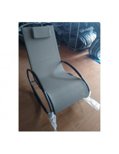 Sedia a dondolo Amicasa HJ 004 ROMA Grigio