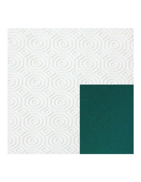 Mollettone Tavola & Co. P131001 Bianco e Verde Bianco e Verde