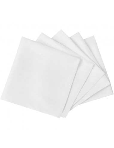 Tovaglioli da Tavola 25 pz Bianchi 50 x 50 cm