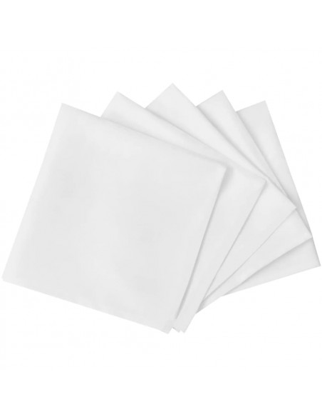 Tovaglioli da Tavola 25 pz Bianchi 50 x 50 cm