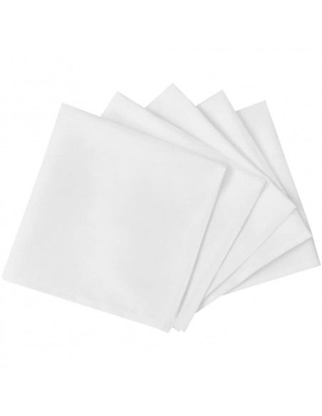 Tovaglioli da Tavola 100 pz Bianchi 50 x 50 cm