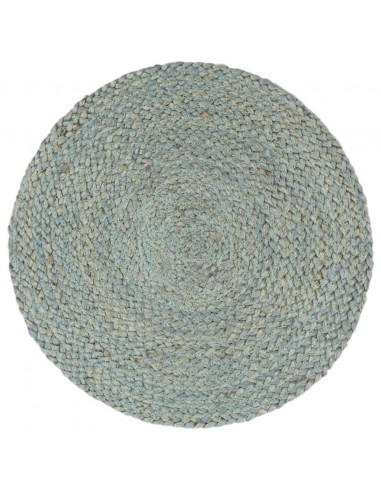 Tovagliette 4 pz Verde Oliva Neutro 38 cm Rotonde in Juta