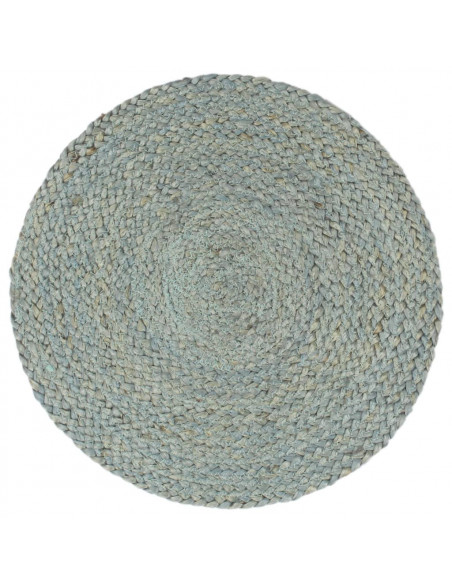 Tovagliette 4 pz Verde Oliva Neutro 38 cm Rotonde in Juta