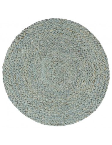 Tovagliette 6 pz Verde Oliva Neutro 38 cm Rotonde in Juta