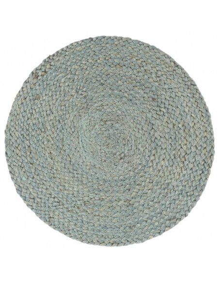 Tovagliette 6 pz Verde Oliva Neutro 38 cm Rotonde in Juta