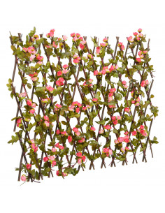 Traliccio Edera Artificiale Espandibile Rosa Scuro 180x60 cm 2