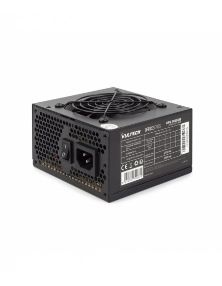 VULTECH ALIMENTATORE MICRO ATX, 500W VENTOLA TERMOREGOLATA, SERIE ESSENCE