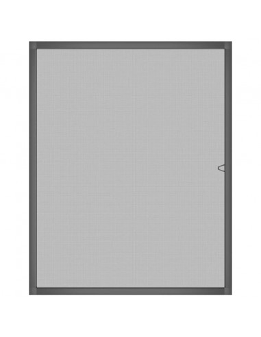 Zanzariera per Finestre Antracite 100x120 cm